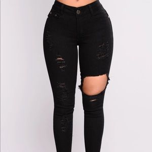 black fashion nova jeans